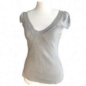 Moda International Silver Blouse